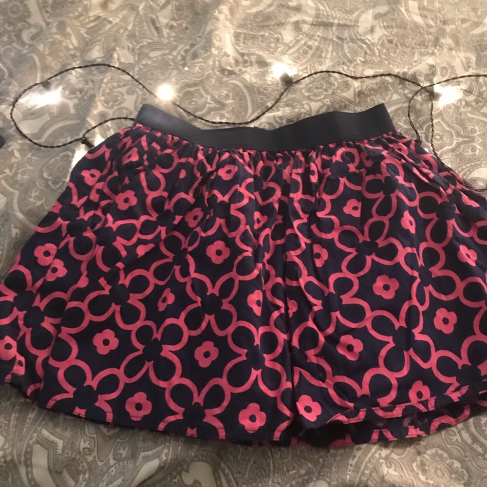 Navy blue and pink skirt
